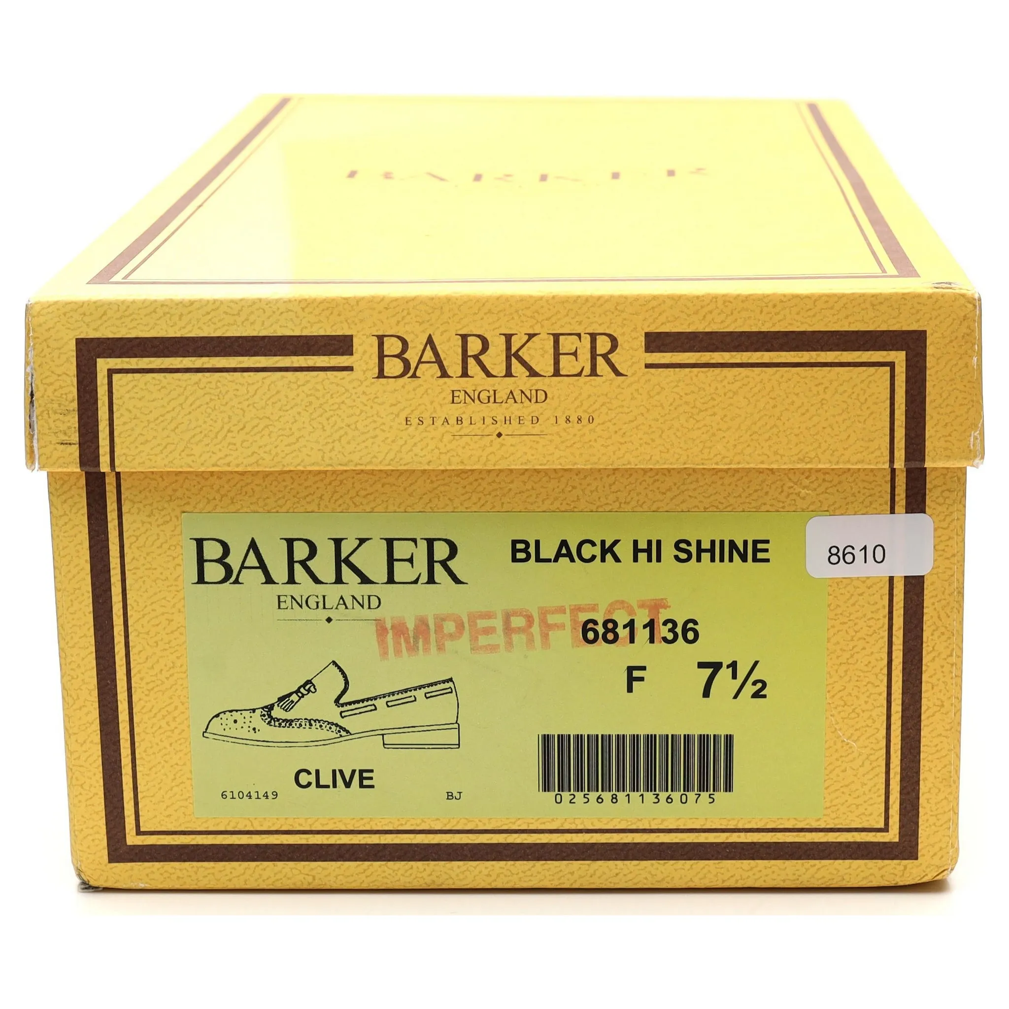 'Clive' Black Leather Tassel Loafers UK 7.5 F