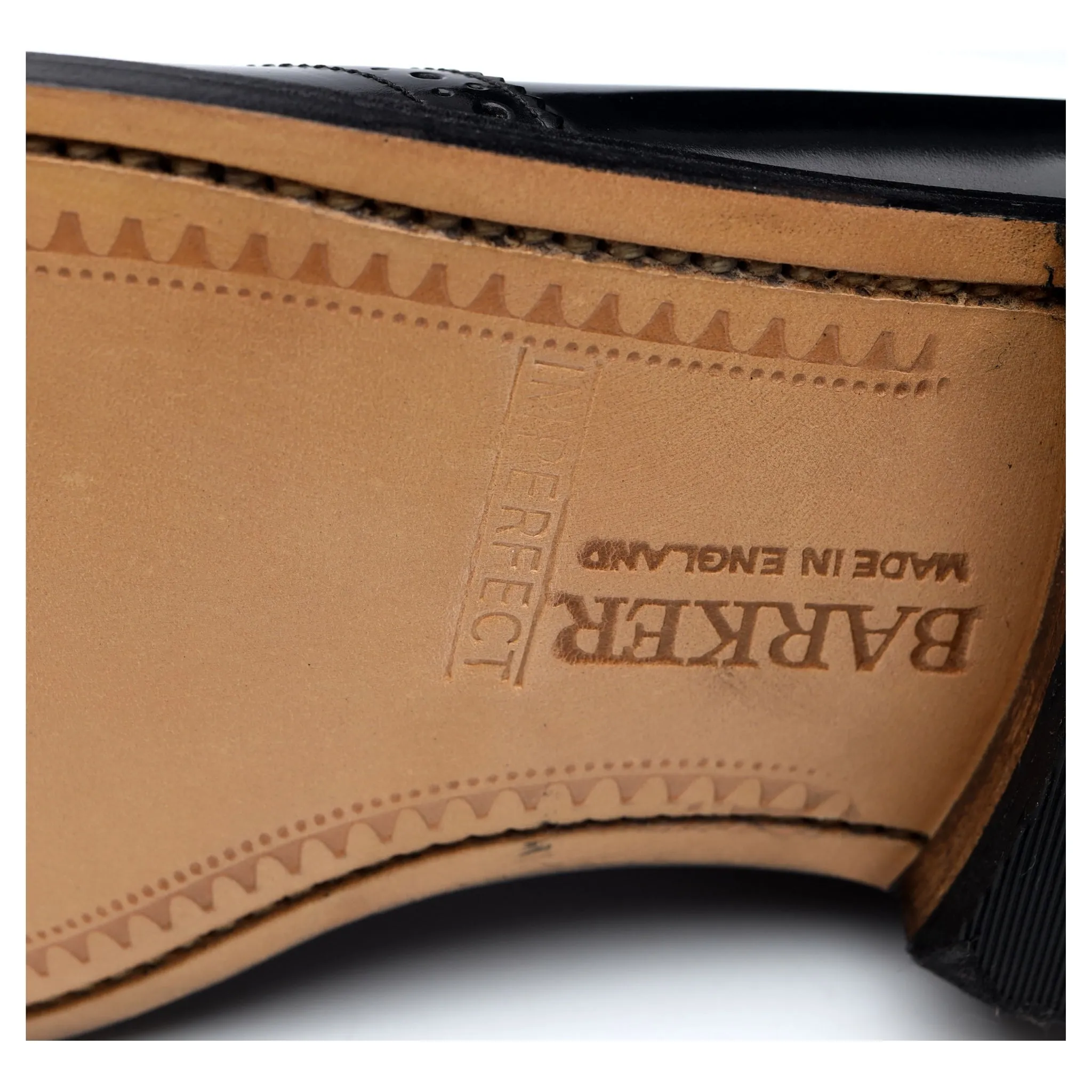 'Clive' Black Leather Tassel Loafers UK 7.5 F