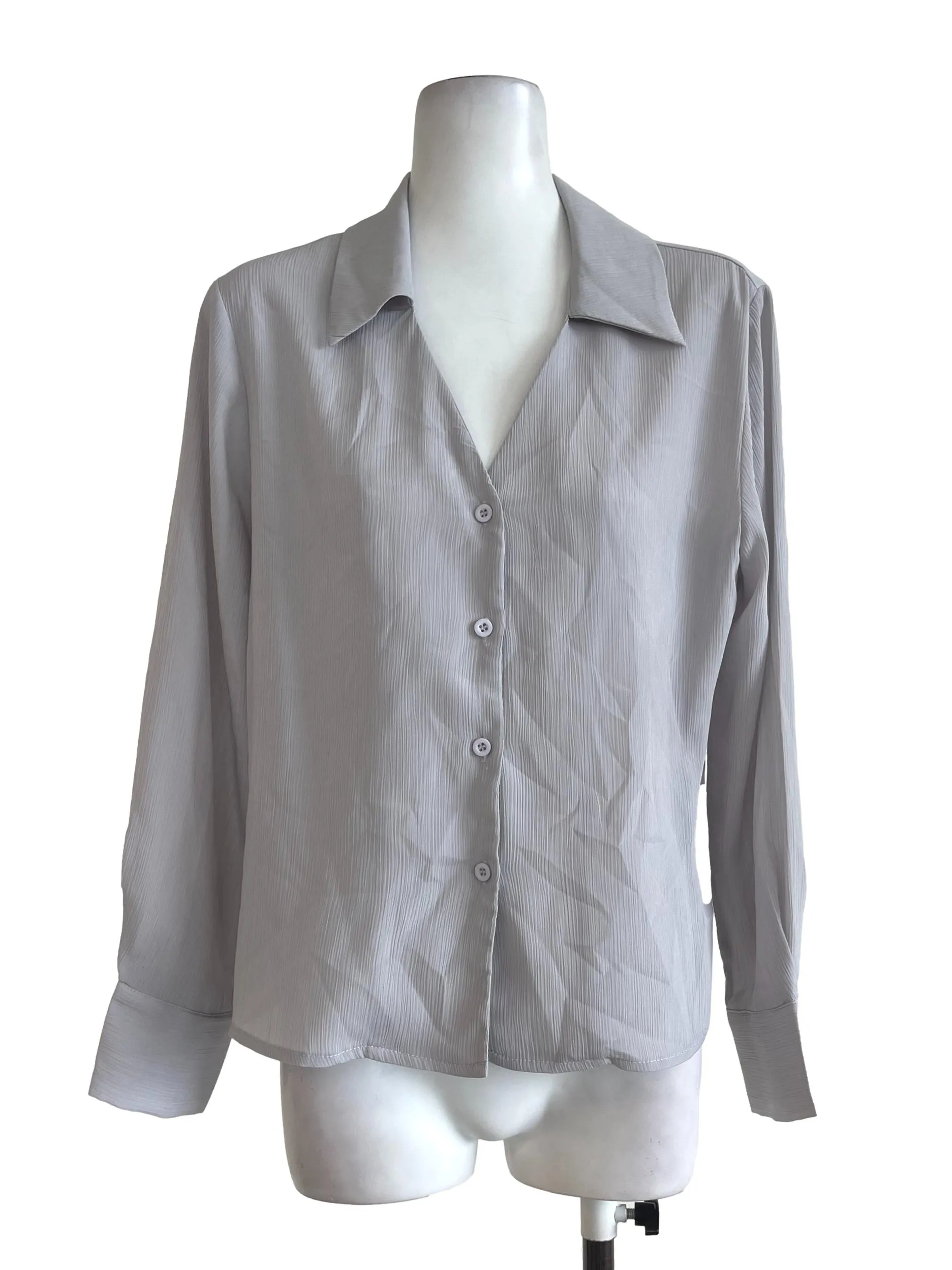 Cloud Grey Texture Top