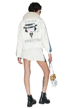 Coco Forever Denim Duvet Jacket