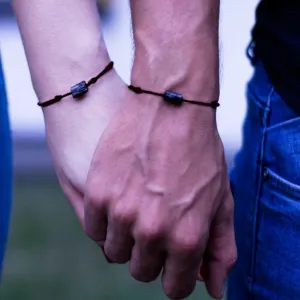 Couples Raw Black Tourmaline Bracelet - Shared Protection
