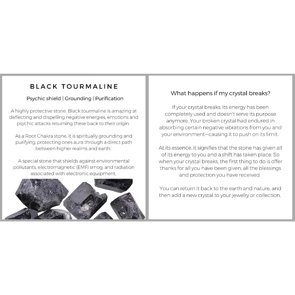 Couples Raw Black Tourmaline Bracelet - Shared Protection