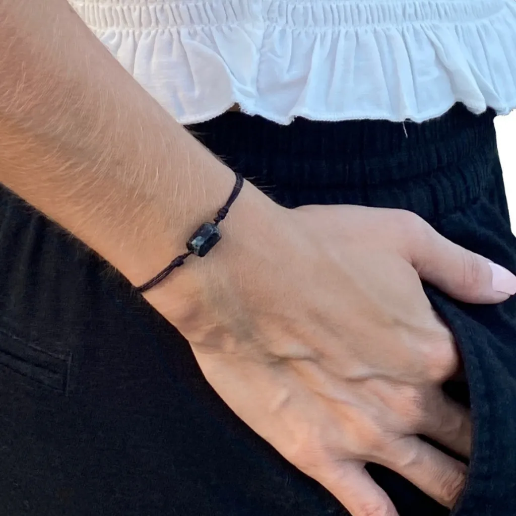 Couples Raw Black Tourmaline Bracelet - Shared Protection