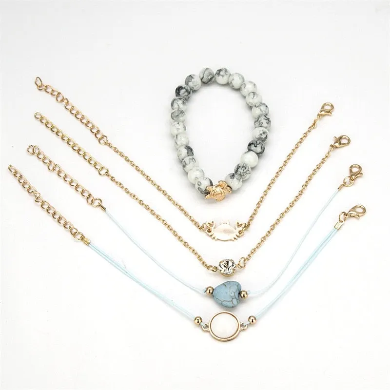 Crab Love 5-Piece Bracelet