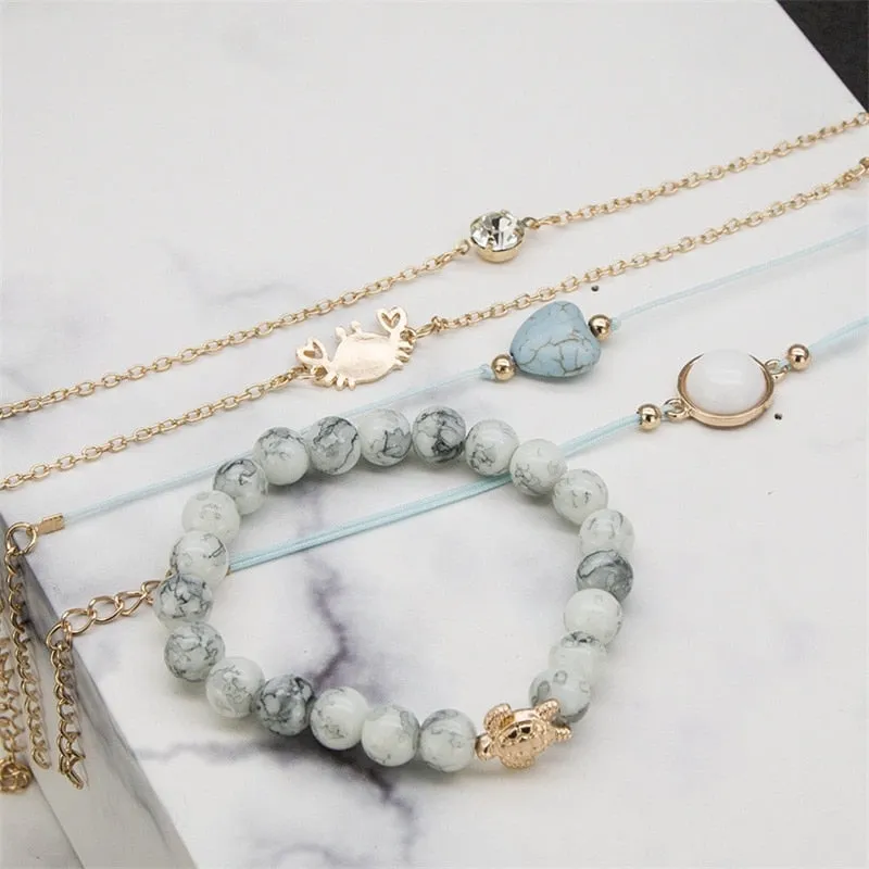 Crab Love 5-Piece Bracelet