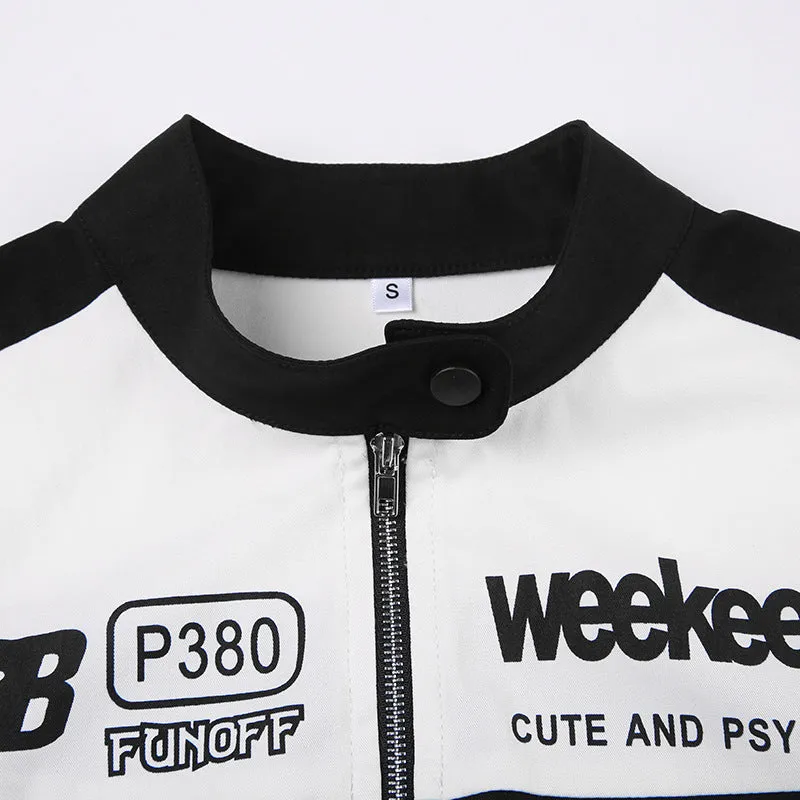 Cropped Motorcycle Jacket