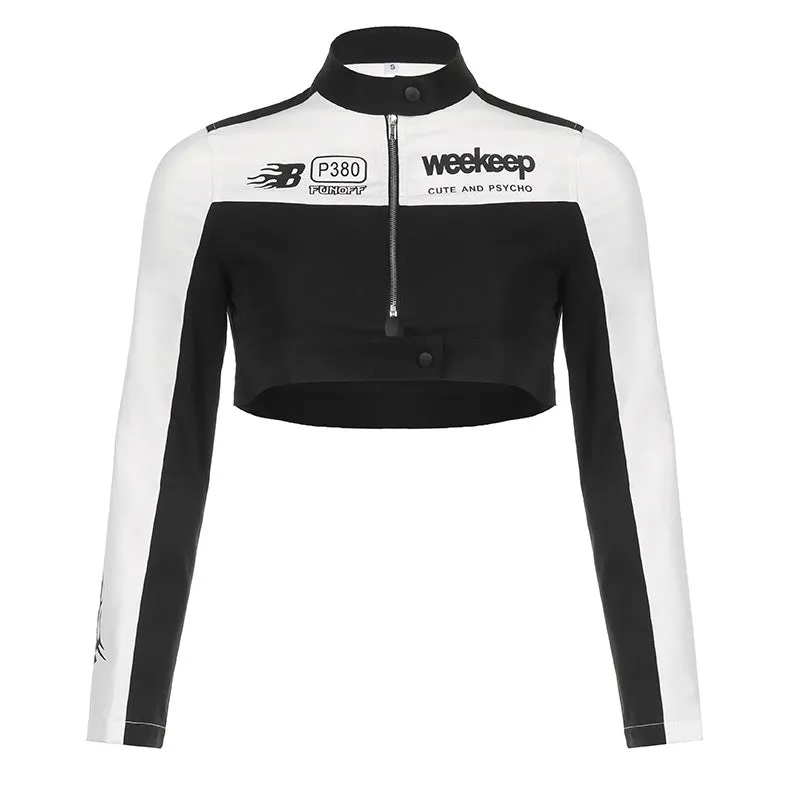 Cropped Motorcycle Jacket