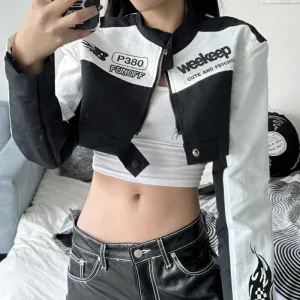 Cropped Motorcycle Jacket