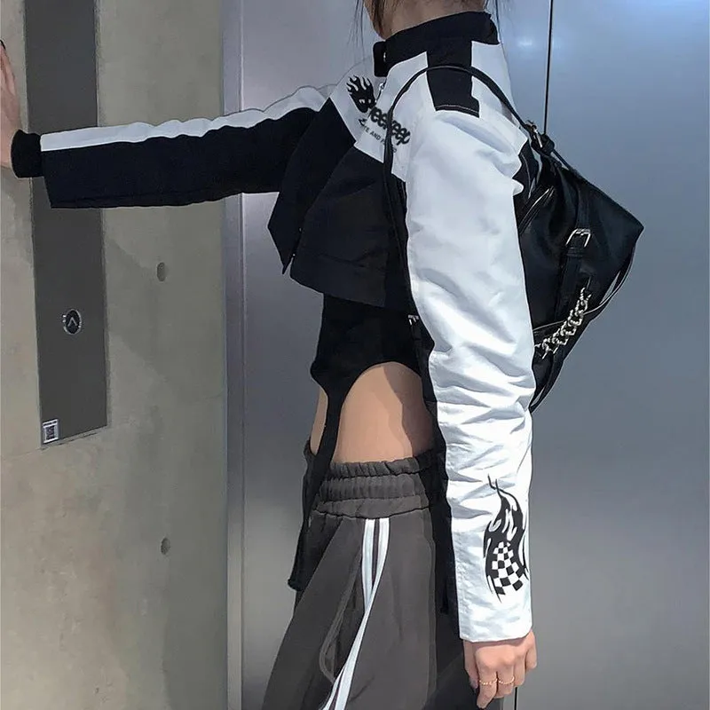 Cropped Motorcycle Jacket