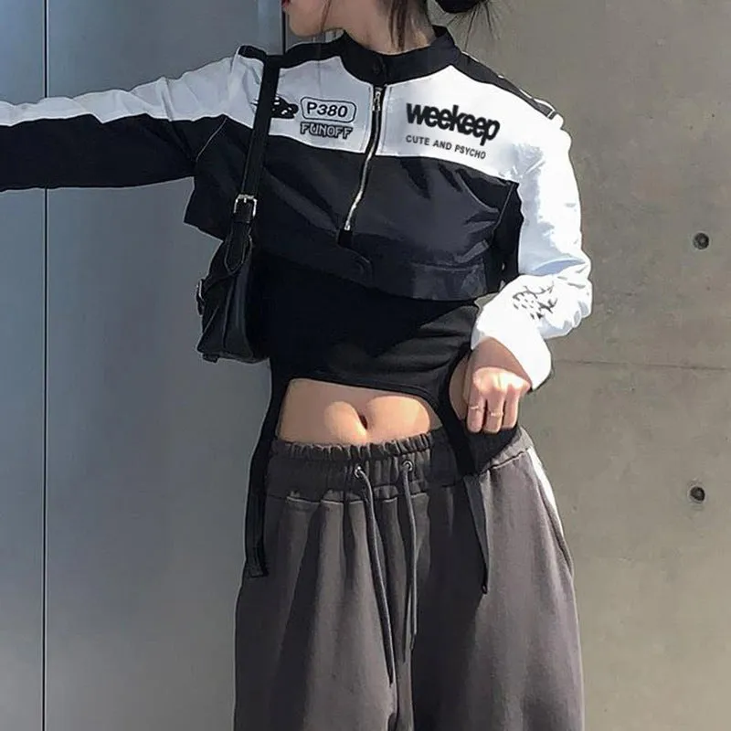 Cropped Motorcycle Jacket