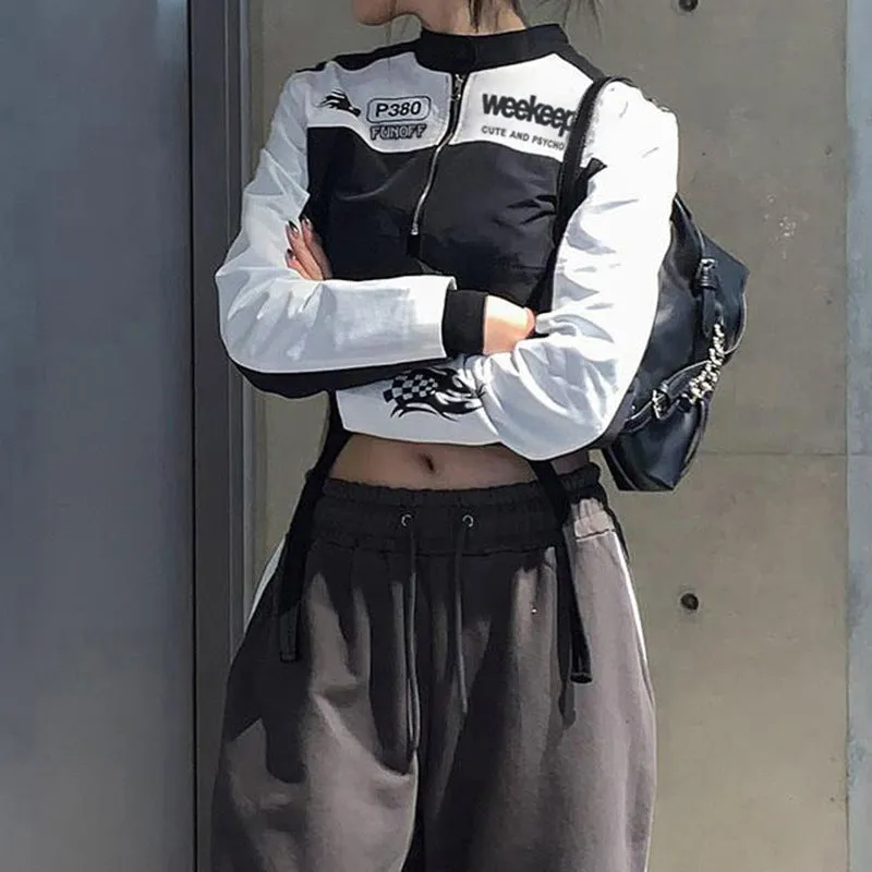 Cropped Motorcycle Jacket