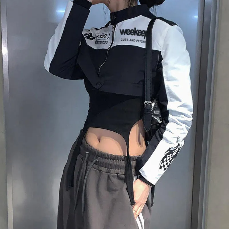 Cropped Motorcycle Jacket