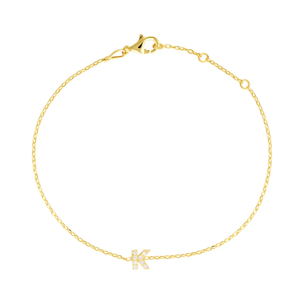 Crystal Initial Bracelets