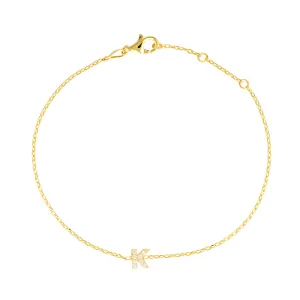 Crystal Initial Bracelets