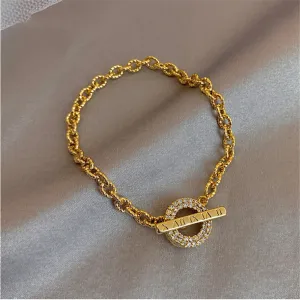 Cubic Zirconia Beaded Thread Bracelets