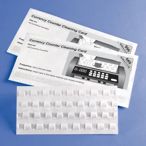 Currency Counter Cleaning Card featuring Waffletechnology®
