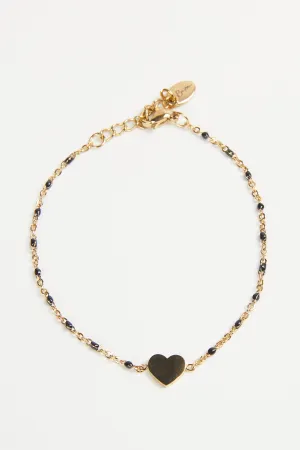 DAINTY GOLD HEART BRACELET