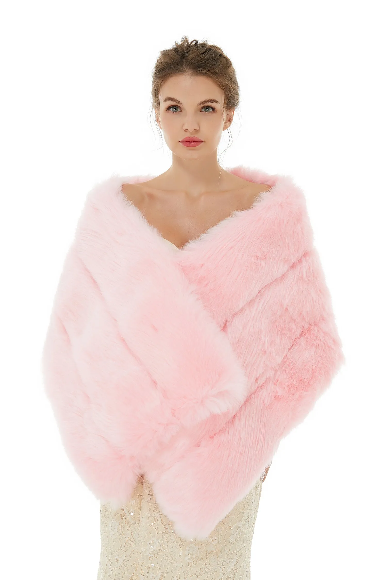 Daisy - Winter Faux Fur Wedding Wrap