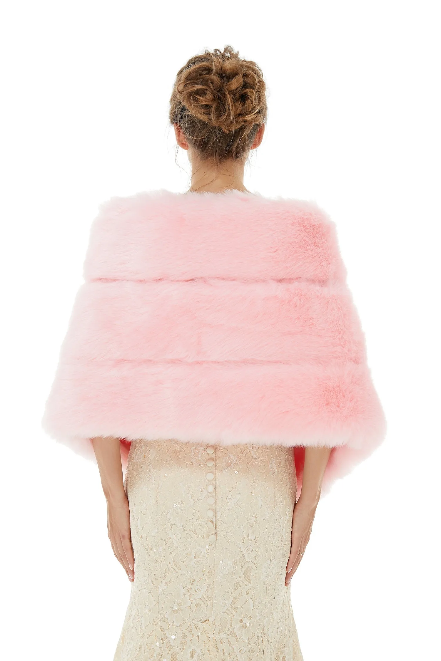 Daisy - Winter Faux Fur Wedding Wrap