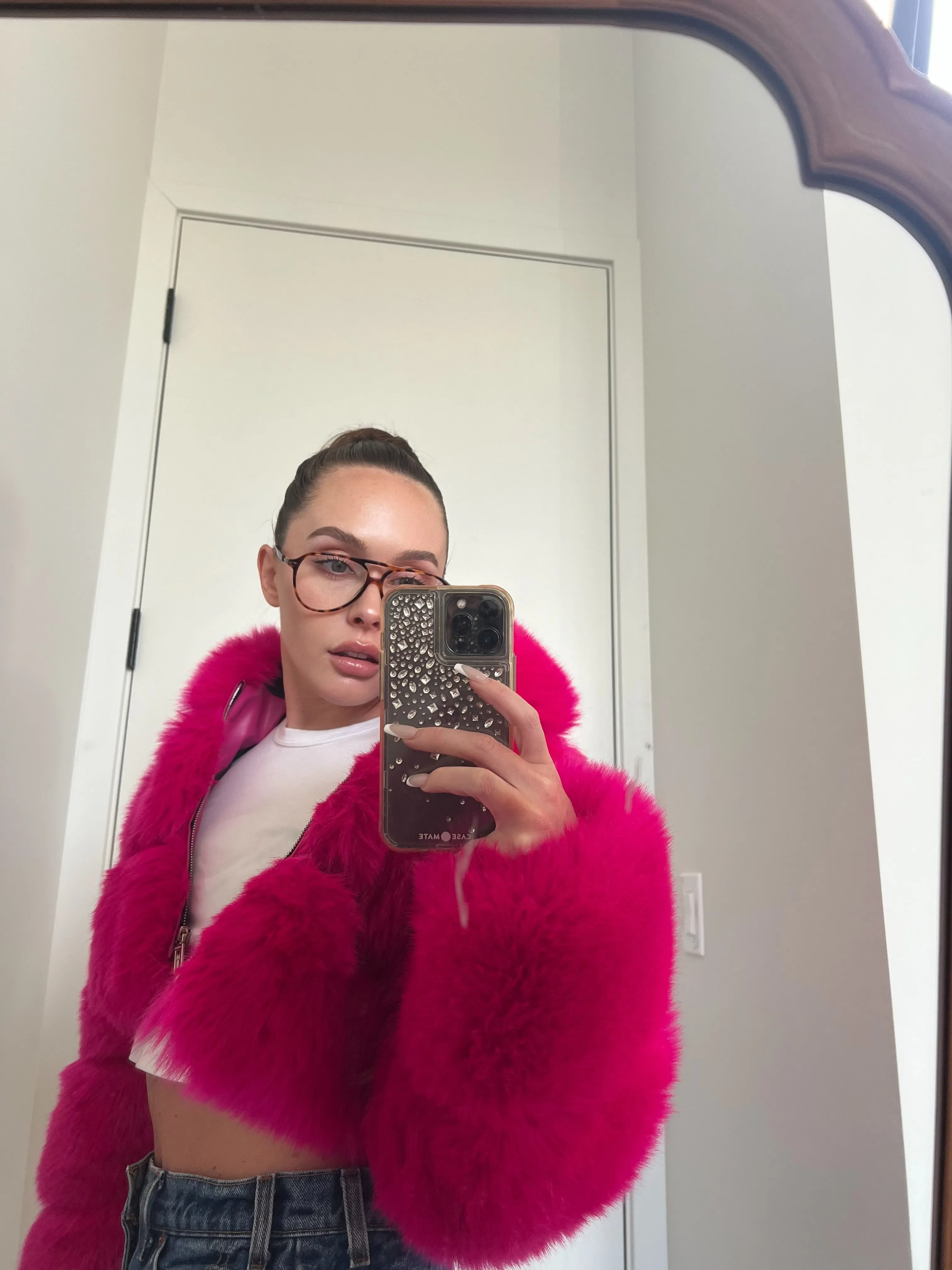 DAUGHTER LUXE FAUX FUR COAT