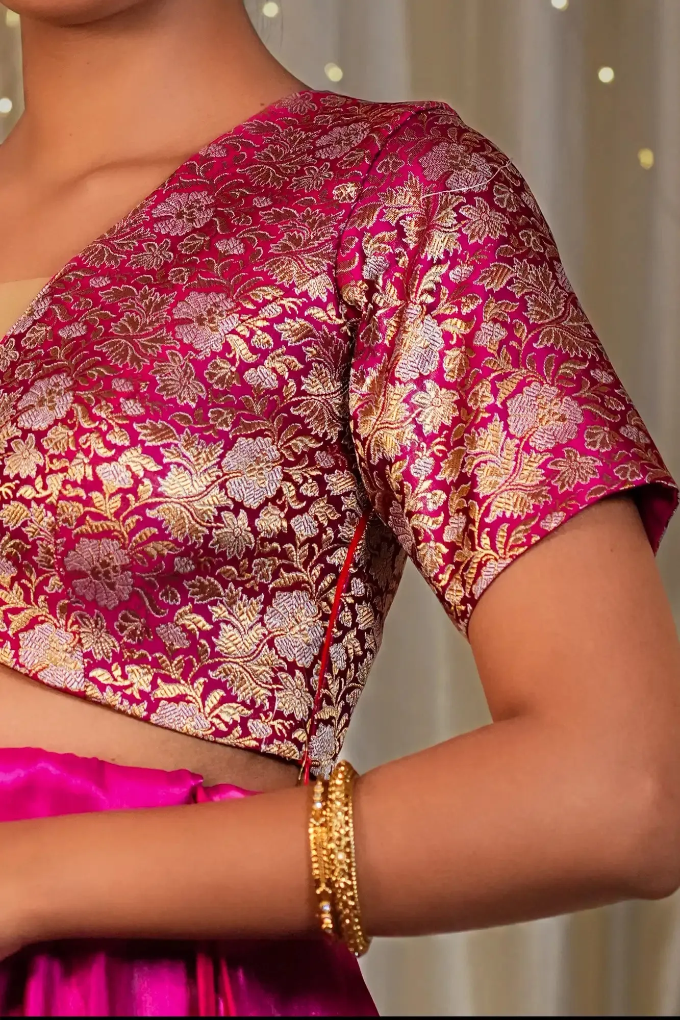 Dear Bride Tie up Back Knot Blouse