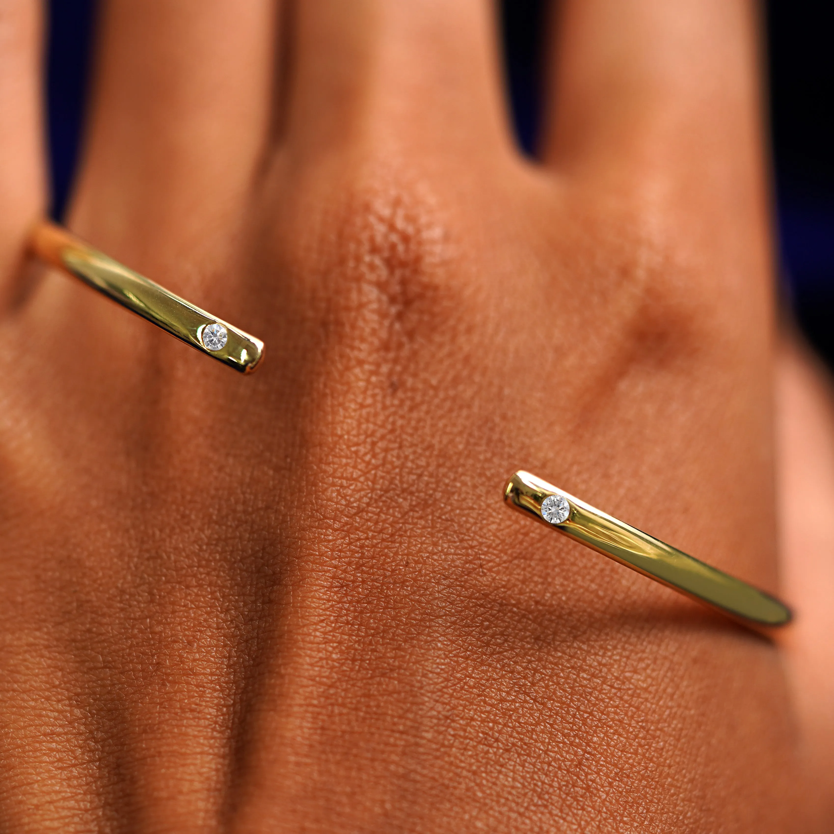 Diamond Open Bangle