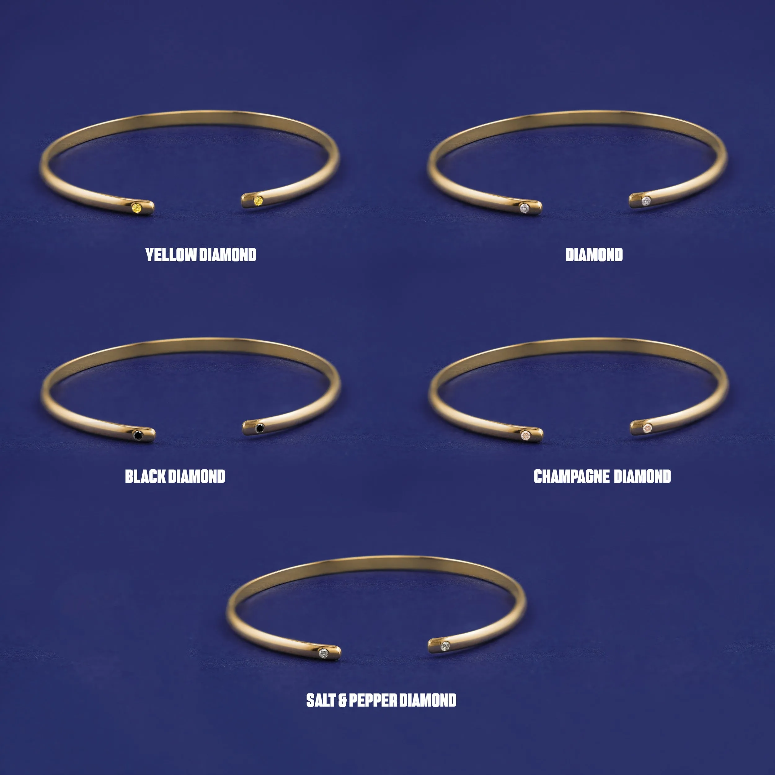 Diamond Open Bangle