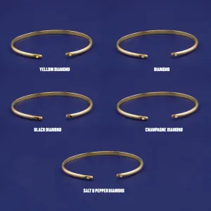 Diamond Open Bangle