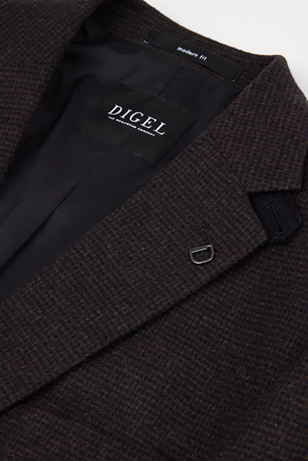 DIGEL EZZO WOOL BLEND STRETCH PUPPYTOOTH MODERN FIT BLAZER 1240247