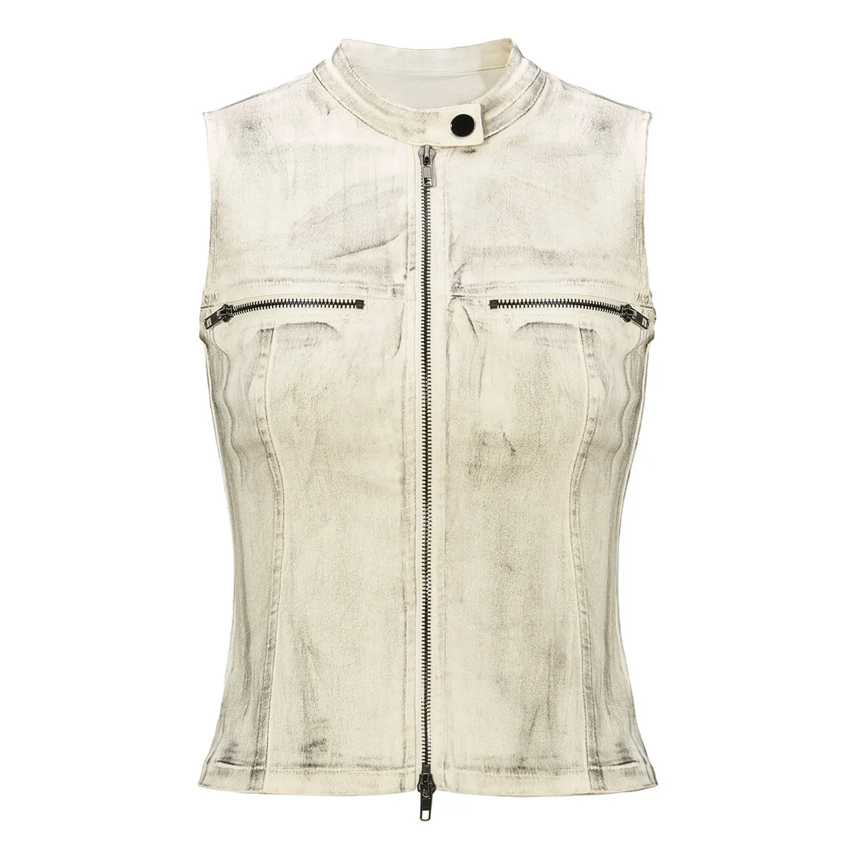 Distressed Stud Vest / Skirt