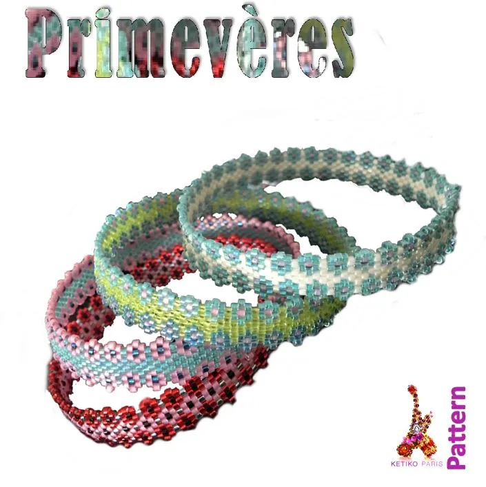 DIY Pattern - Bracelets PRIMEVERES