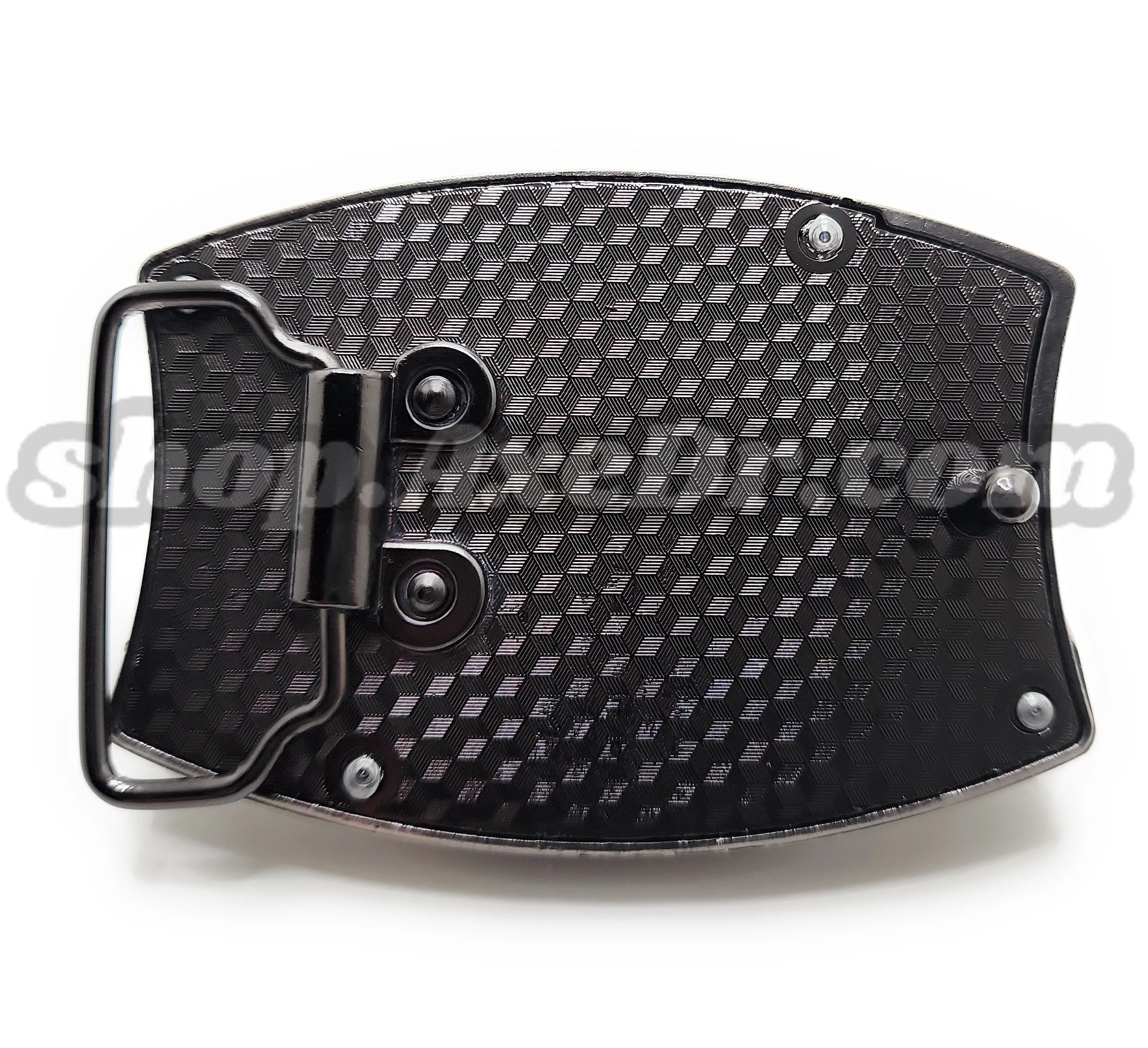 Dragon Fire Breath Folding Knife Belt Buckle Push-Button-Release