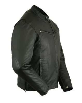 DSlmb742 MEN'S LIGHTWEIGHT DRUM DYED NAKED LAMBSKIN JACKET