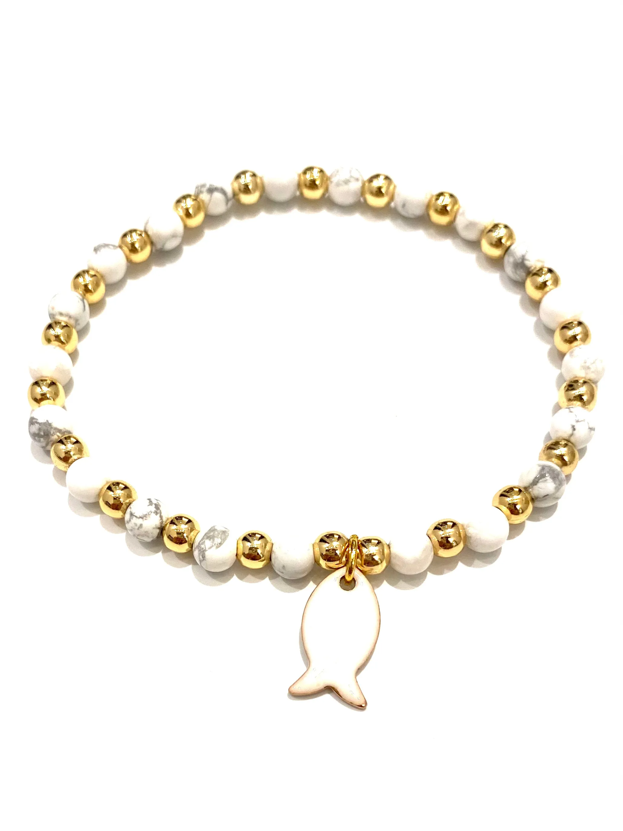 E-HC DESIGNS- Pendant Charm Stone Bracelet (different colors available)