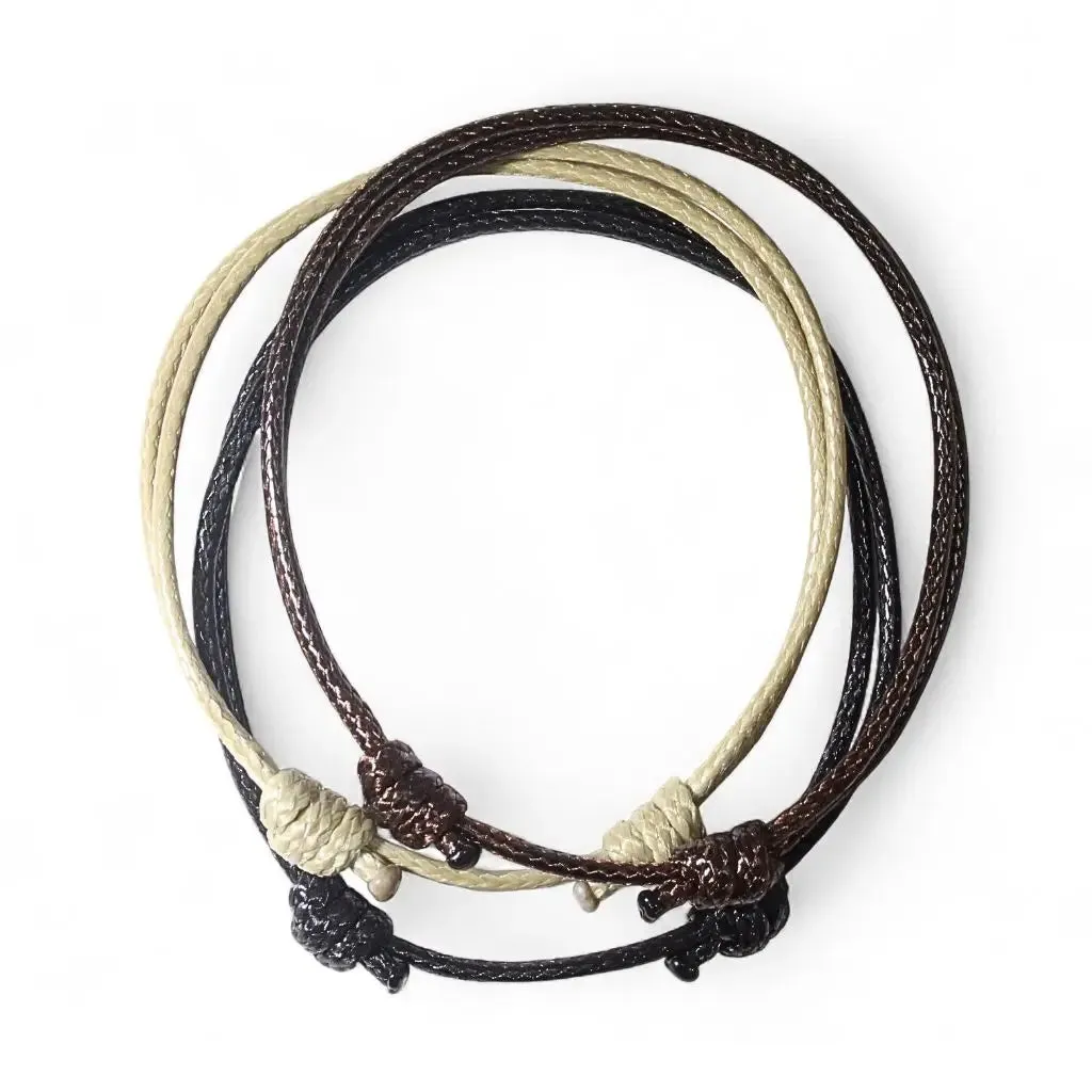 Earthy Waves - Black, Brown & Tan Trio