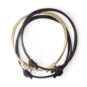 Earthy Waves - Black, Brown & Tan Trio