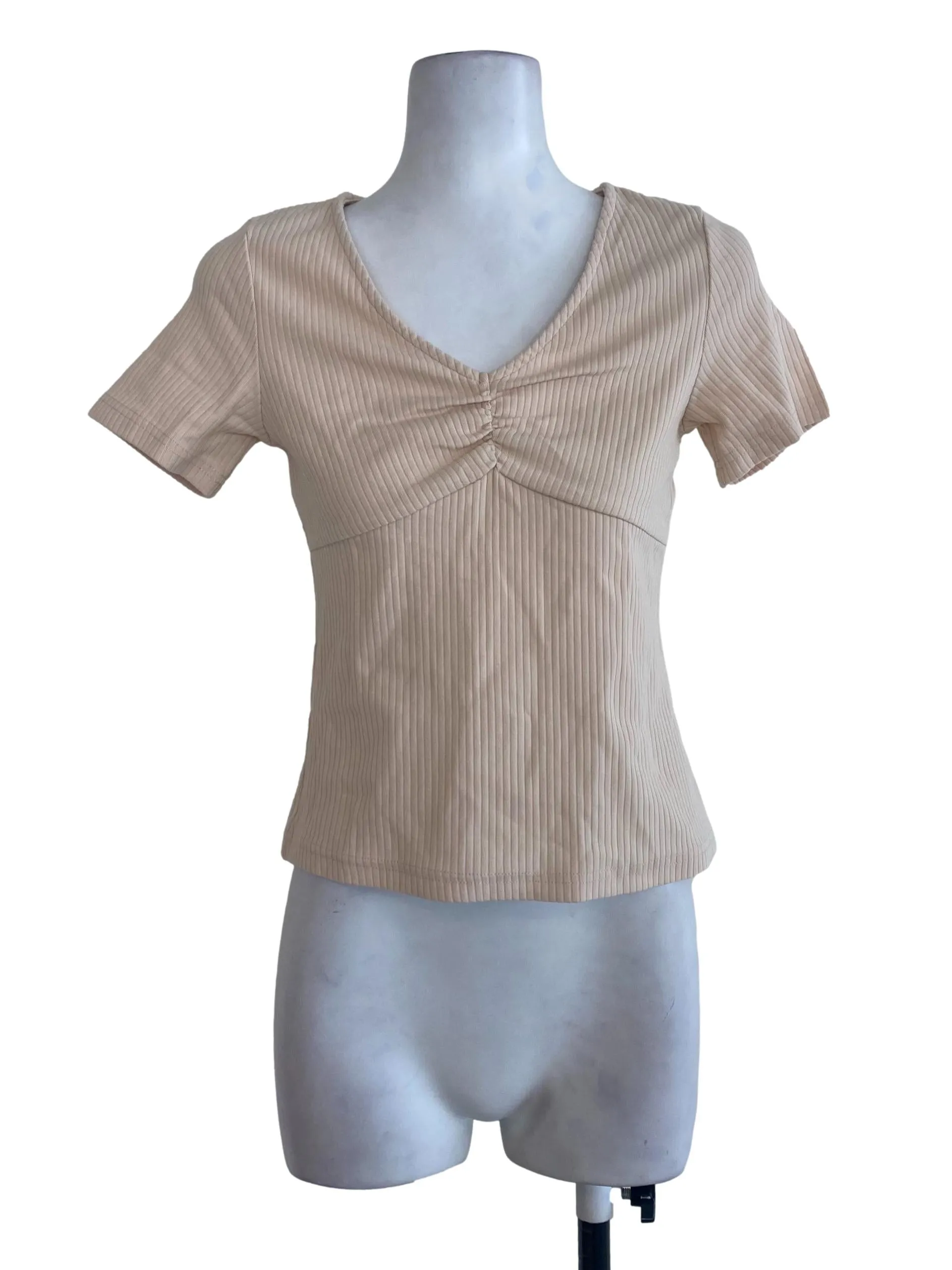 Egg Nog Striped Top