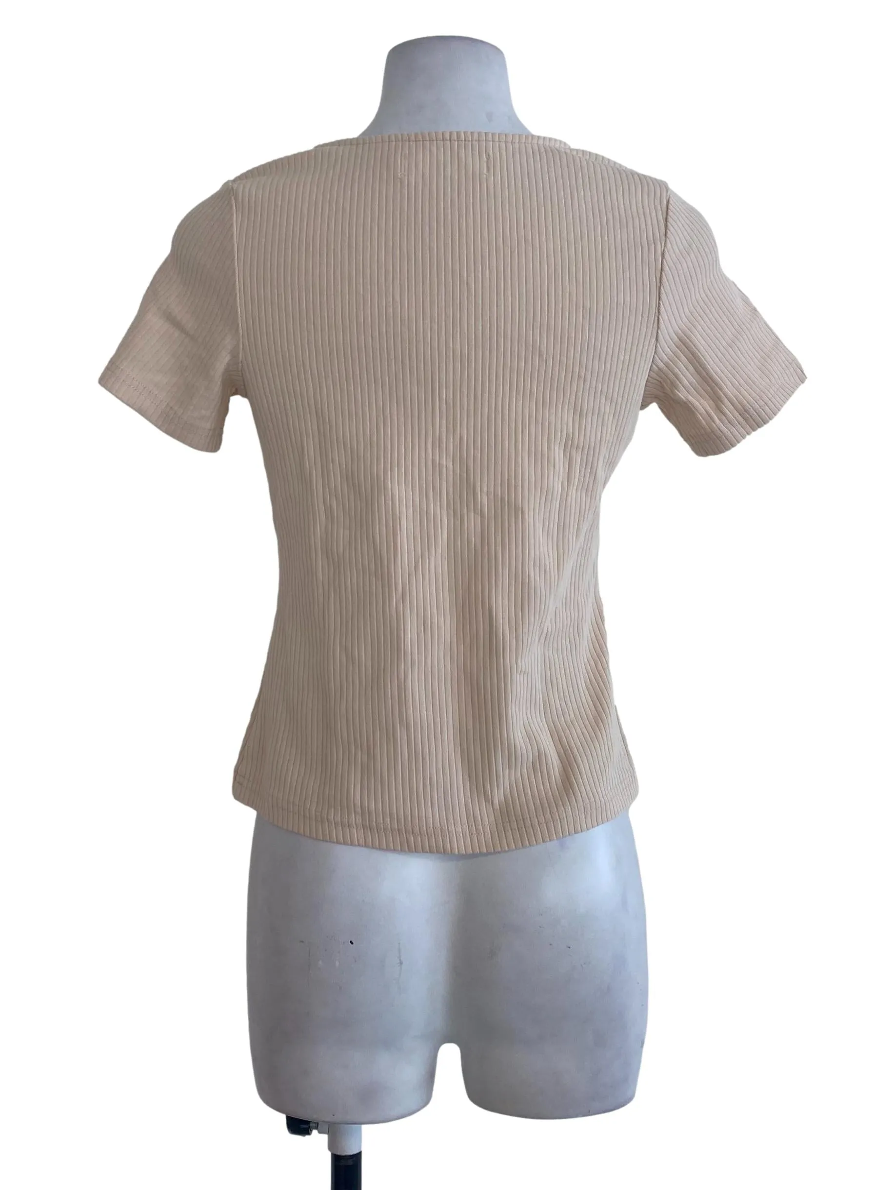 Egg Nog Striped Top