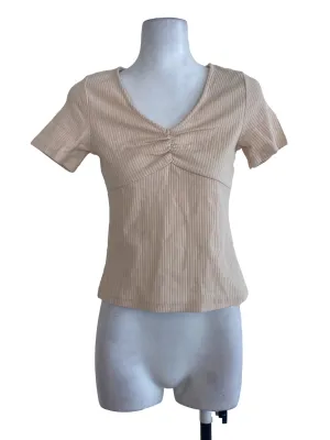 Egg Nog Striped Top