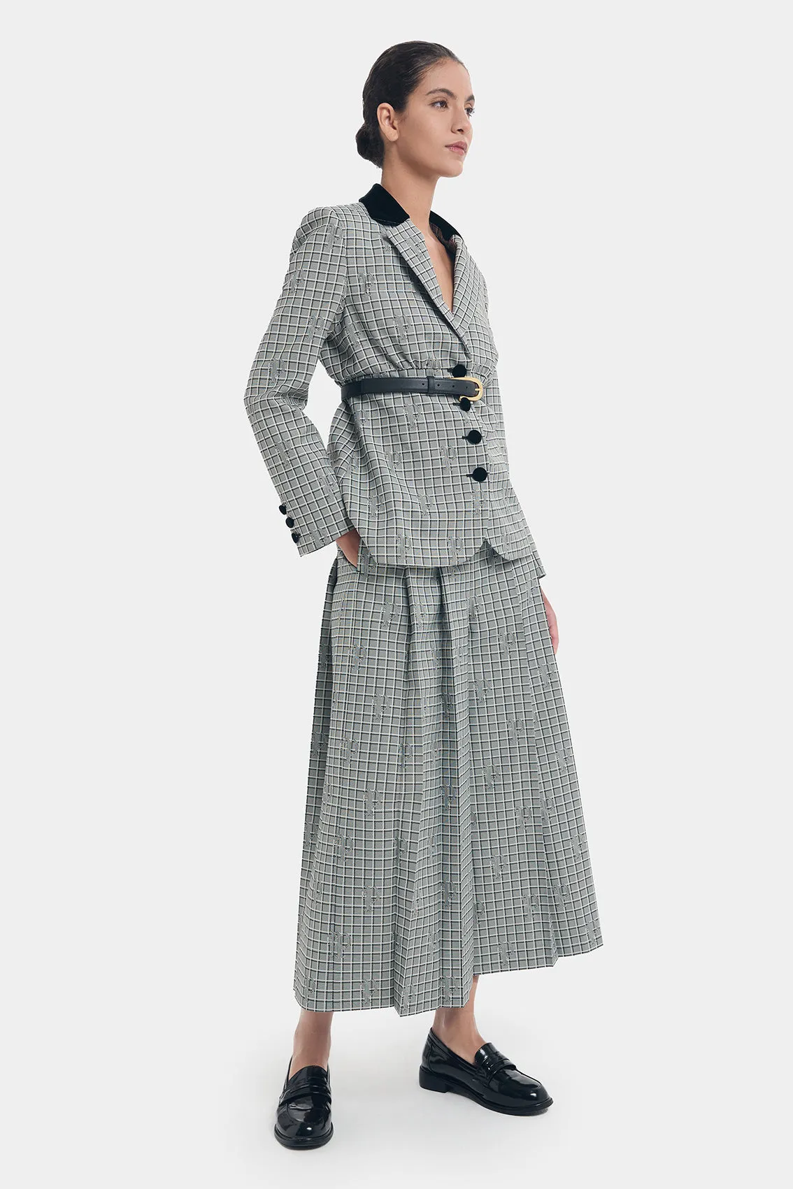 ELEGANCE CHECK BLAZER