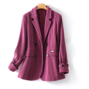 Eleganter Cord-Blazer für stilvolle Auftritte
