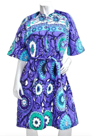 Emilio Pucci 1960's Cotton Quilted Dress