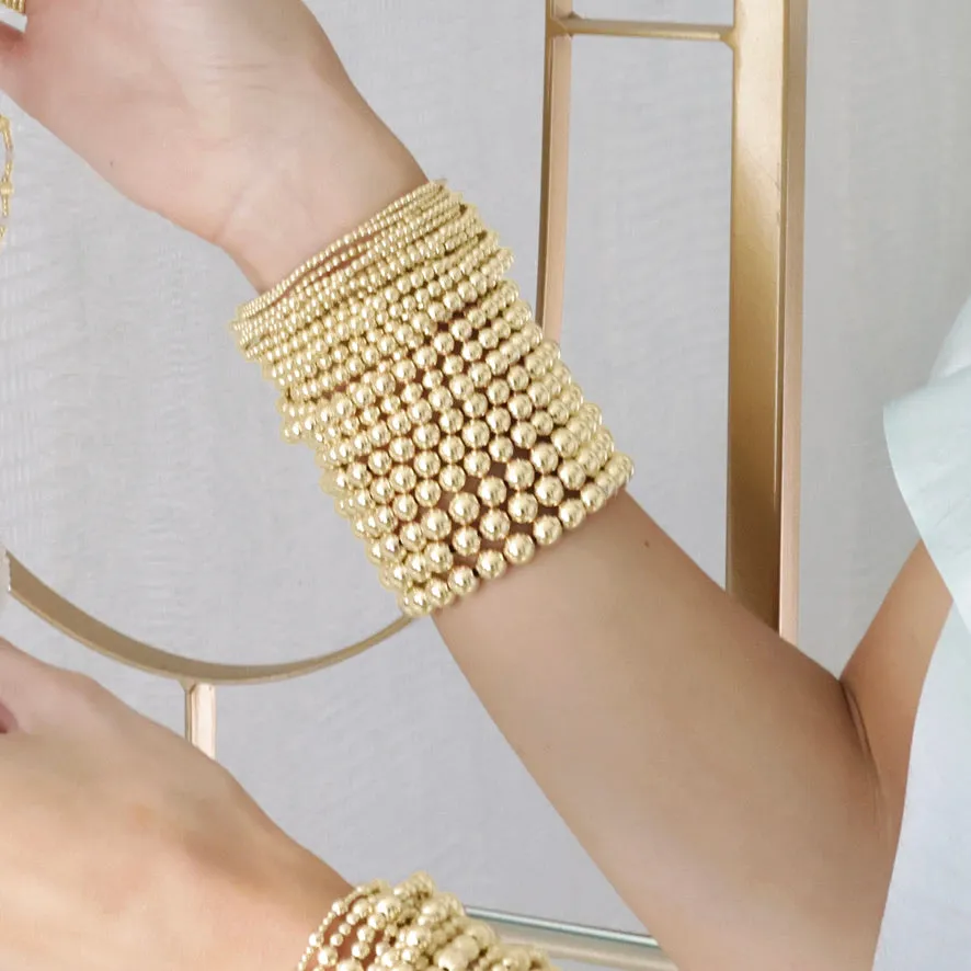 enewton | Classic Gold Bead Bracelet - 8mm