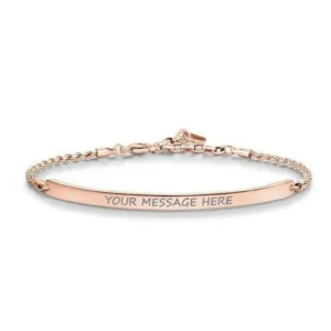 Engravable Bracelet Rose Gold