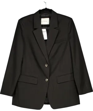 EVERLANE Black Oversized Cotton Blend Blazer UK S