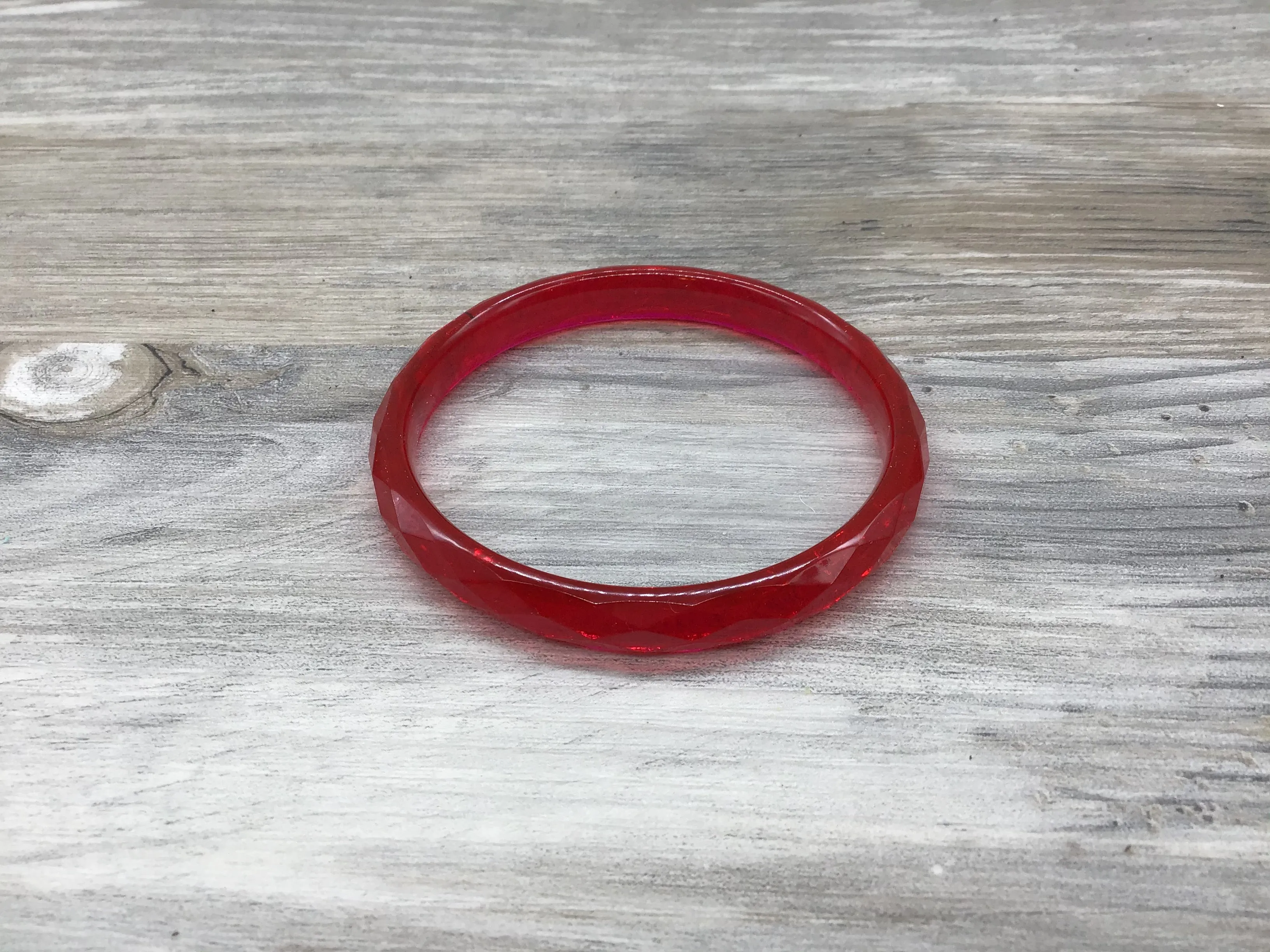 Faceted Bangle Style Bracelets