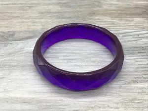 Faceted Bangle Style Bracelets