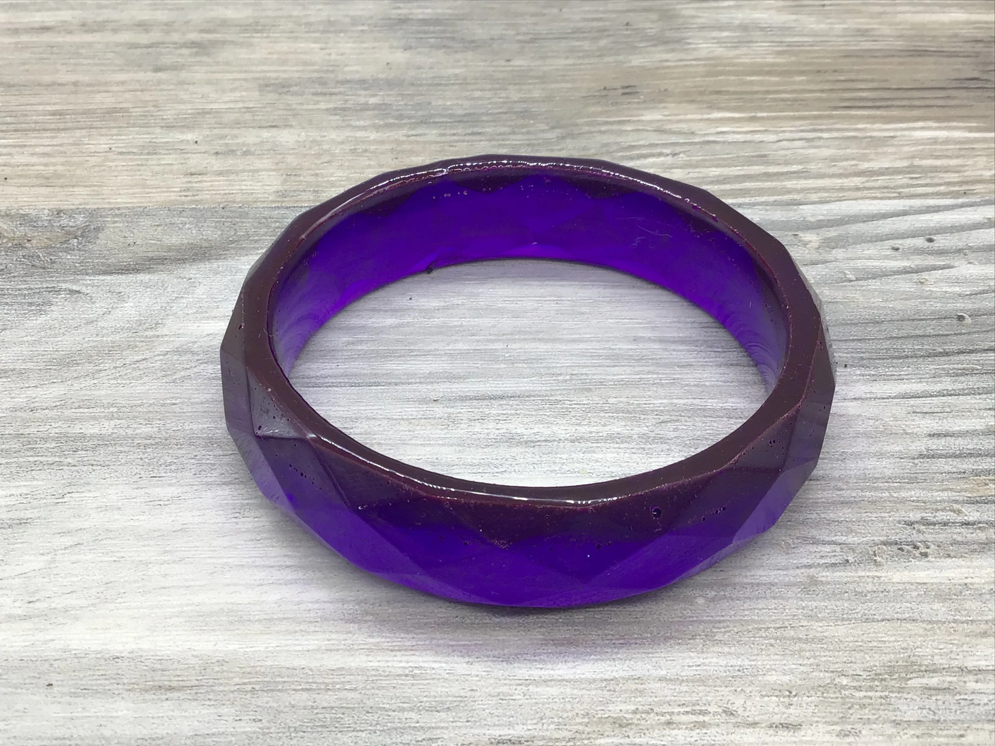 Faceted Bangle Style Bracelets