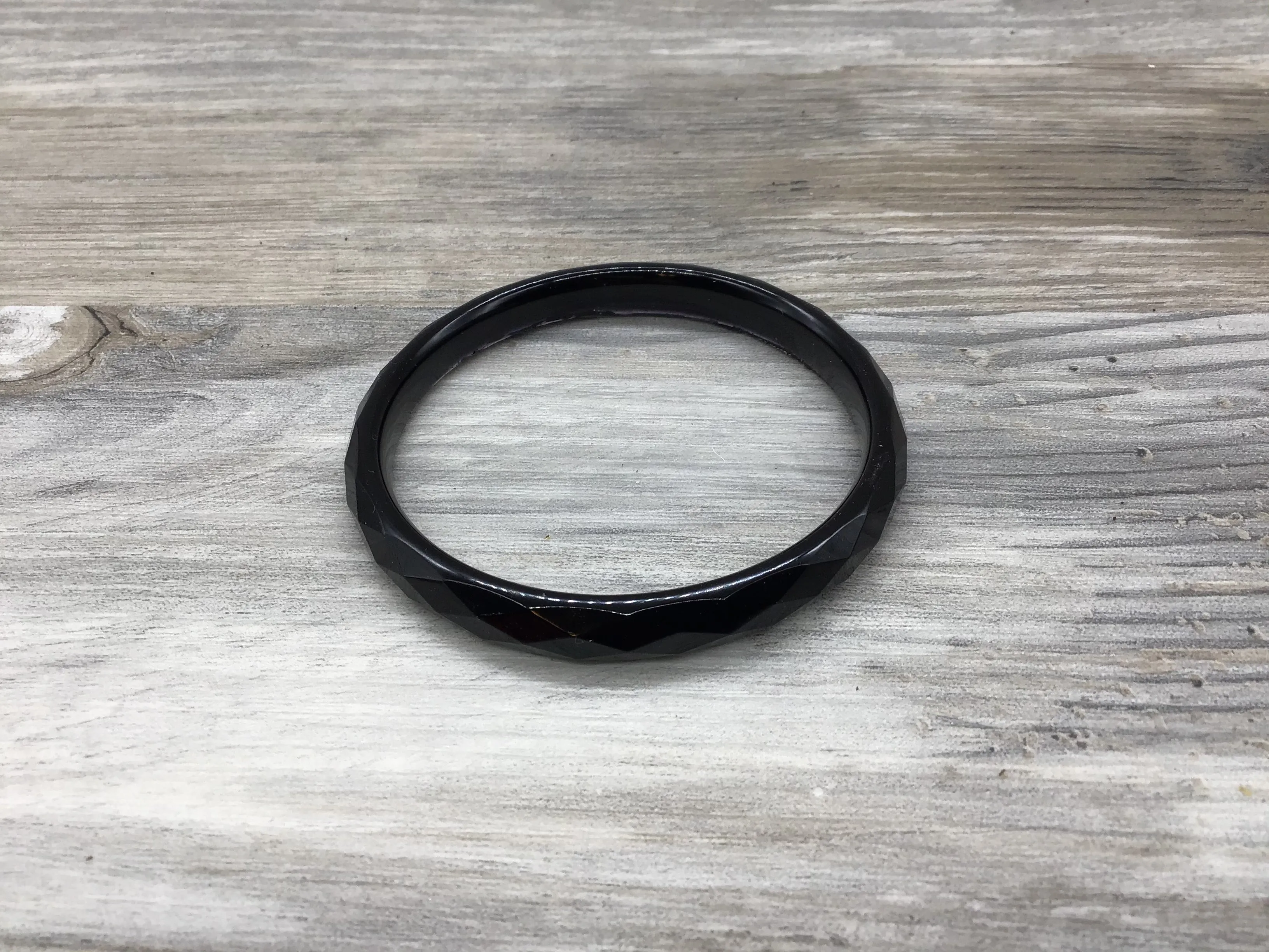 Faceted Bangle Style Bracelets