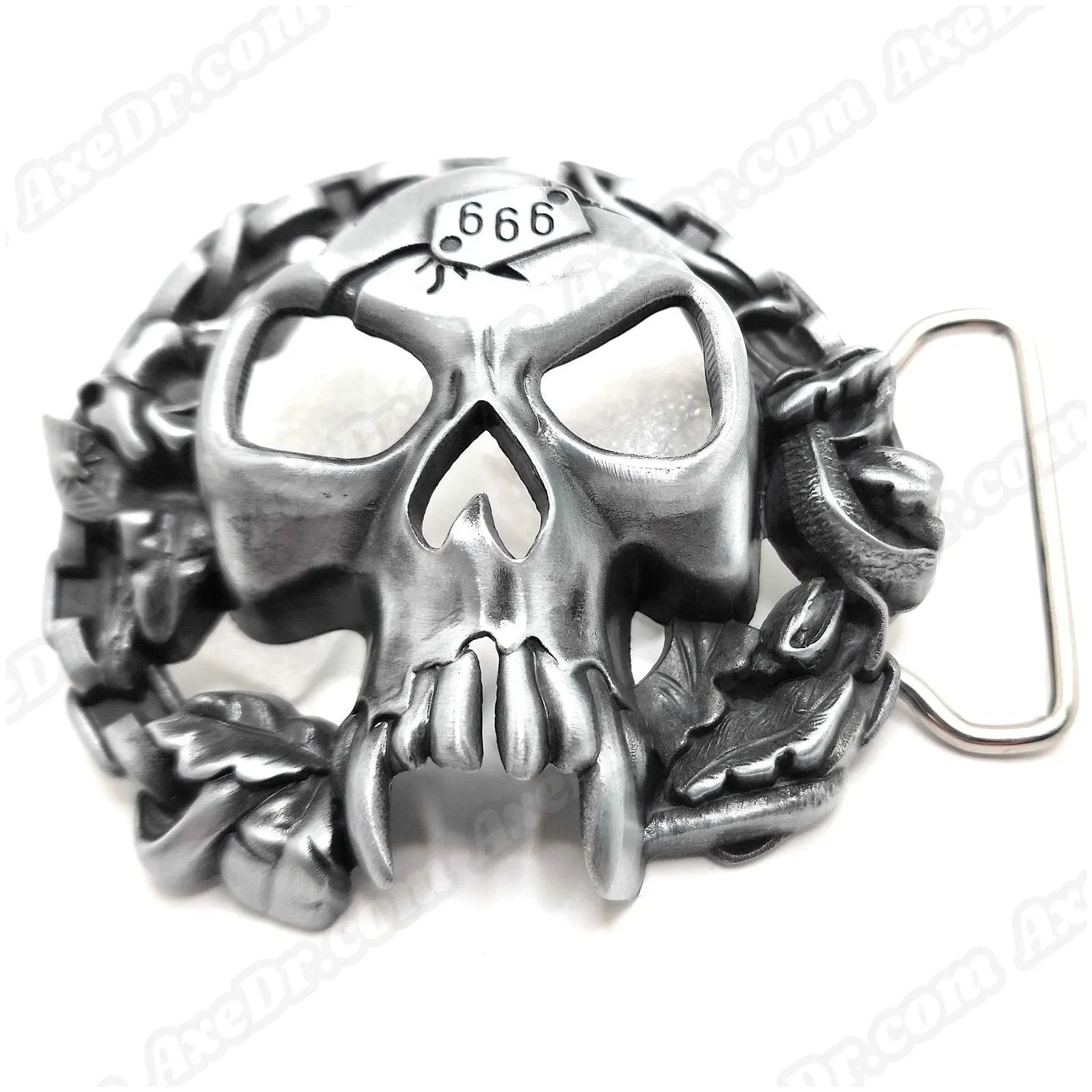Fanged Skull Belt Buckle